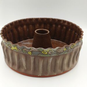 ročno izdelan srednji pekač za potico, pottery art, srednji keramični pekač za potico