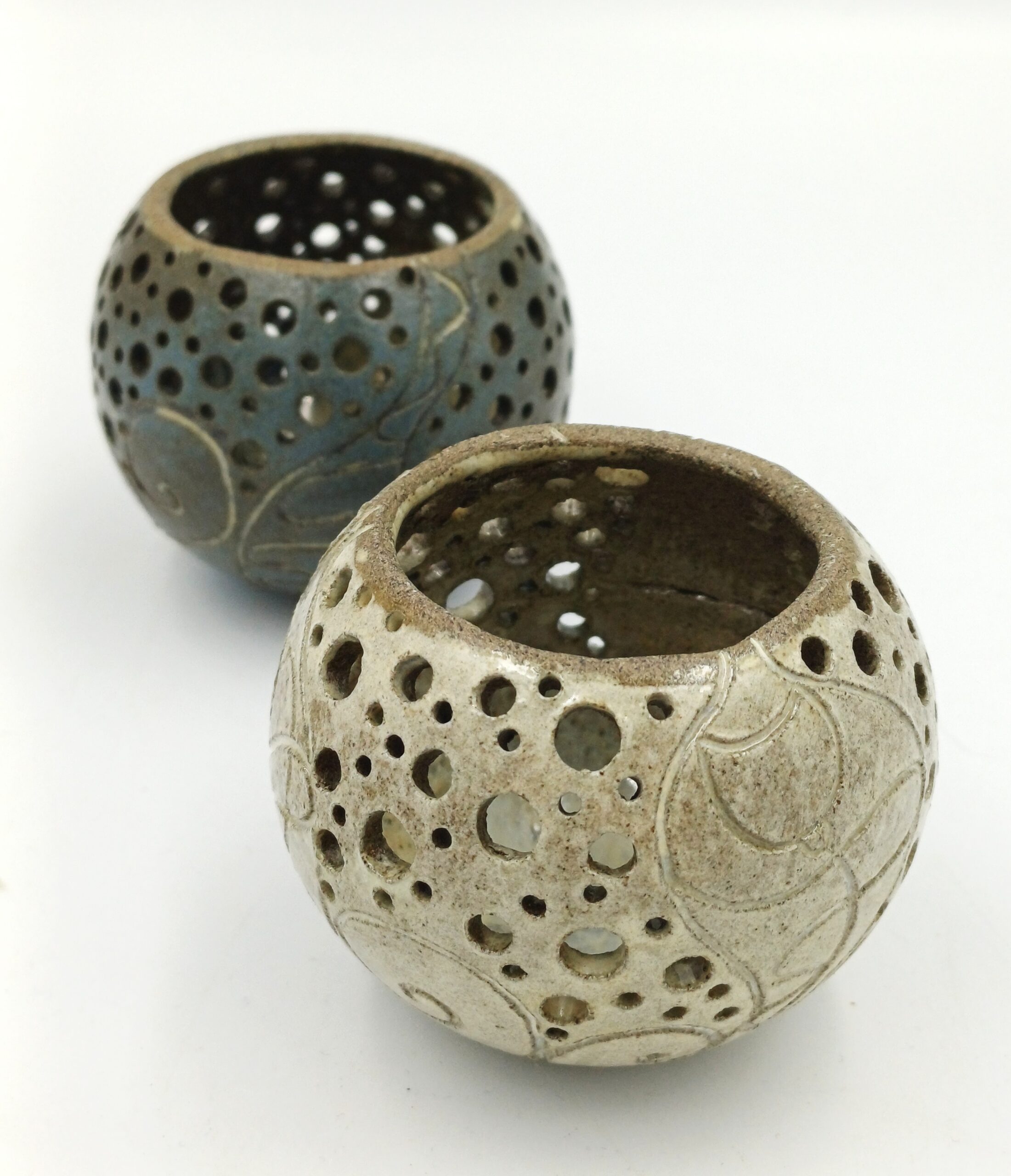 Mala glinena krogla-svečnik - slika 2