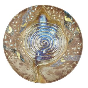 Lunin labirint na krožniku, pottery art, labirint občutij