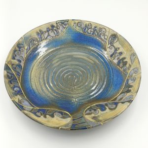 Saturnov labirint na krožniku, pottery art, labirint življenja in smrti