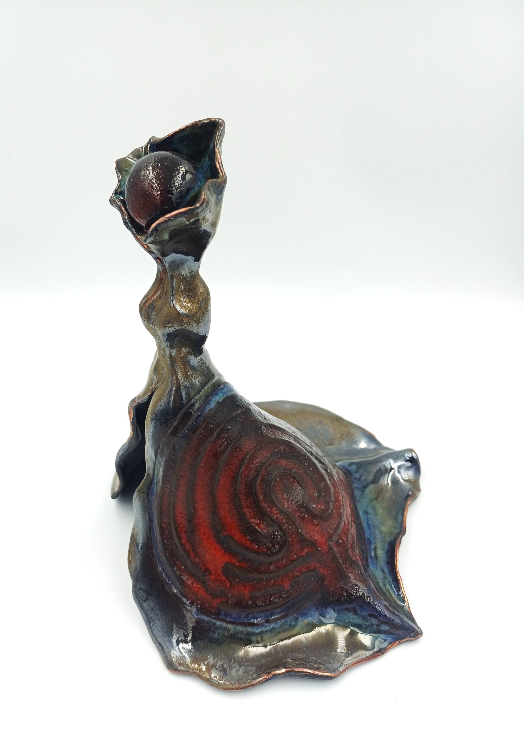 Sončni labirint na kipcu, pottery art, labirint moči