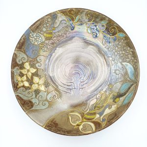 Ketujev labirint na krožniku, pottery art, Labirint svobode