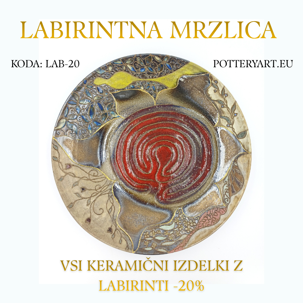 labirintna mrzlica, pottery art, devet labirintov